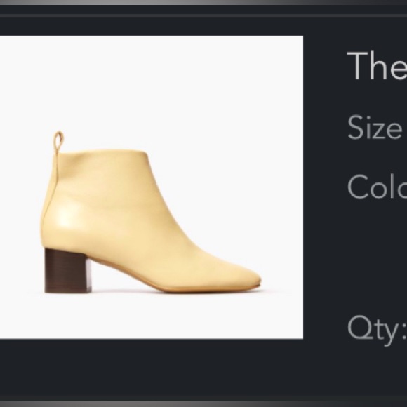 Everlane Ecru Colored Day Boots Size 8.5